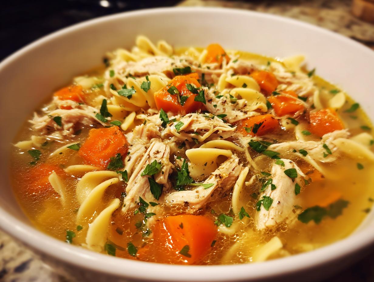 Instant Pot Chicken Noodle Soup (20 min)