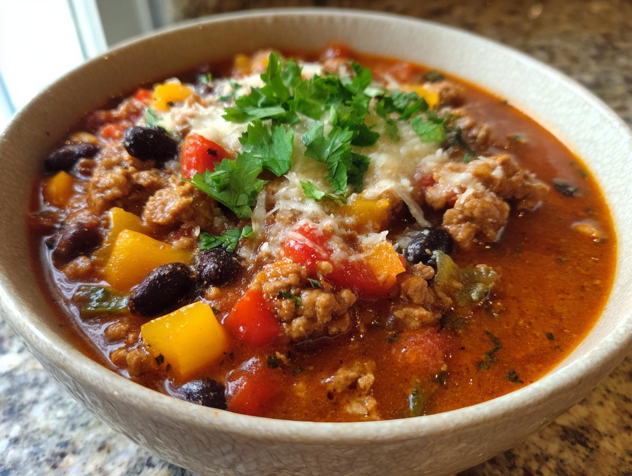 Instant Pot Turkey Chili (25 min)