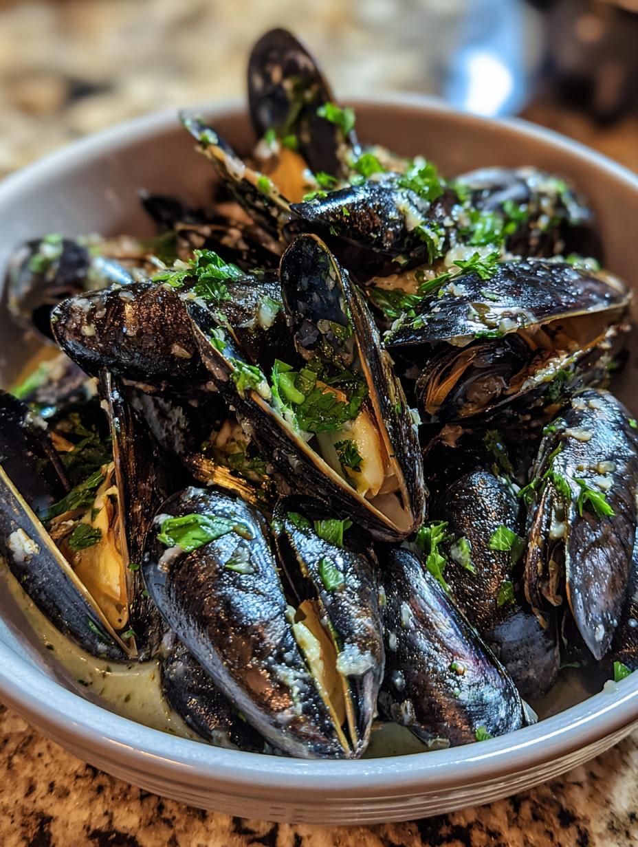 Lemon Garlic Mussels (15 min) - detail 1