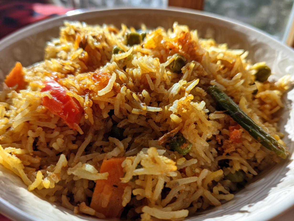Lightened Indian Biryani
