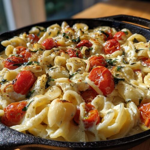 Mediterranean Baked Feta Pasta (15 min)