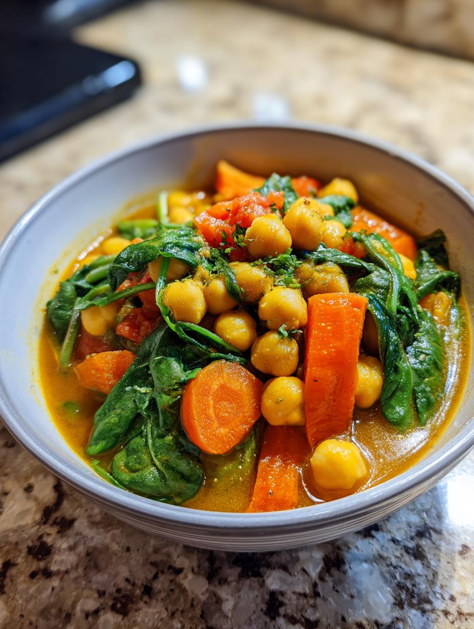 Moroccan Chickpea Stew - detail 1