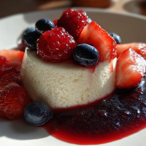 Panna Cotta with Berry Sauce