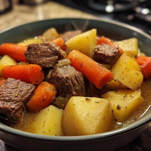 Pressure Cooker Beef Stew (30 min)