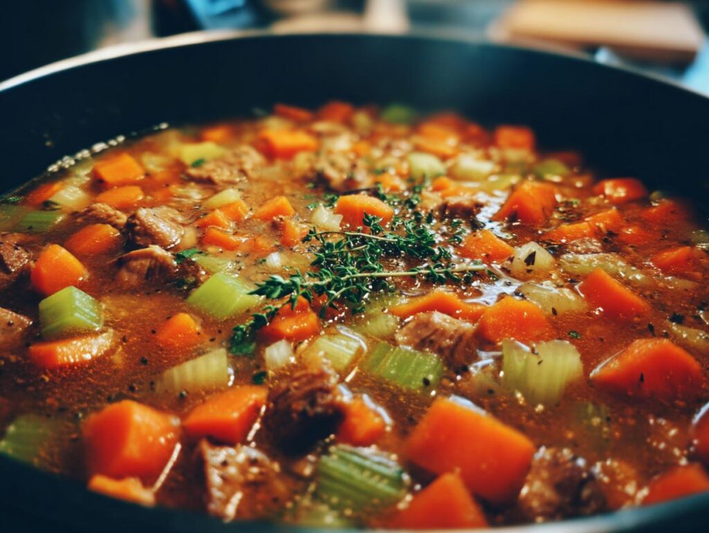 Pressure Cooker Turkey Soup (22 min)