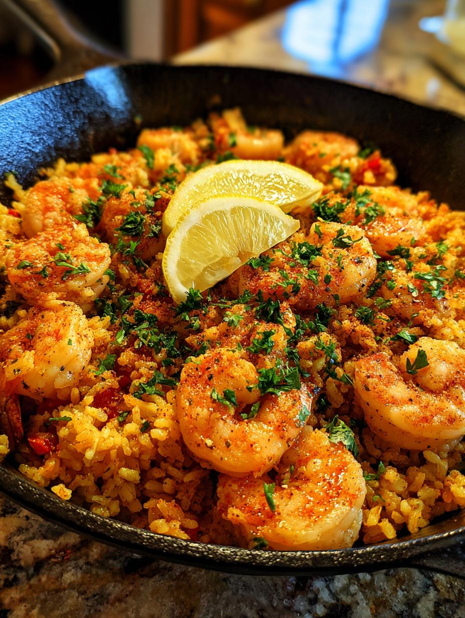 Quick Shrimp Paella (20 min) - detail 1