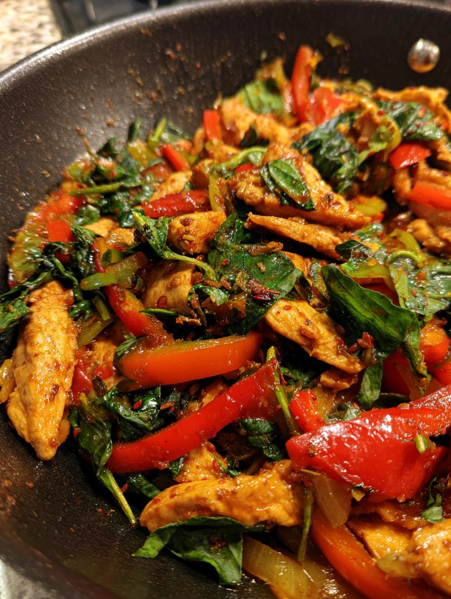 Quick Thai Basil Chicken (20 min) - detail 1
