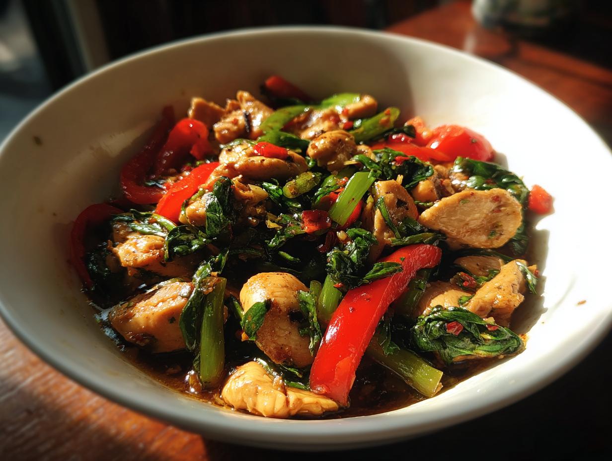 Quick Thai Basil Chicken (20 min)