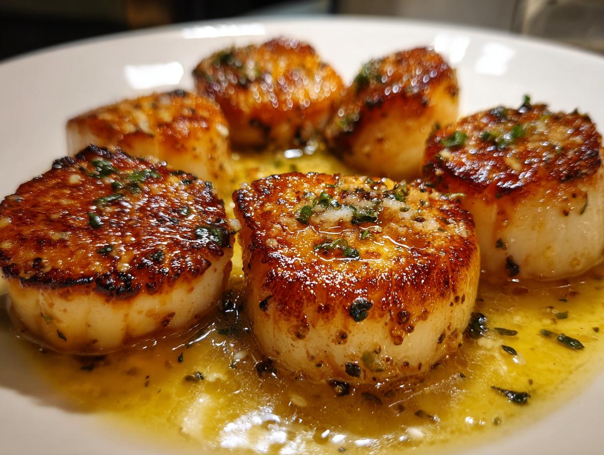 Seared Scallops with Butter (6 min)