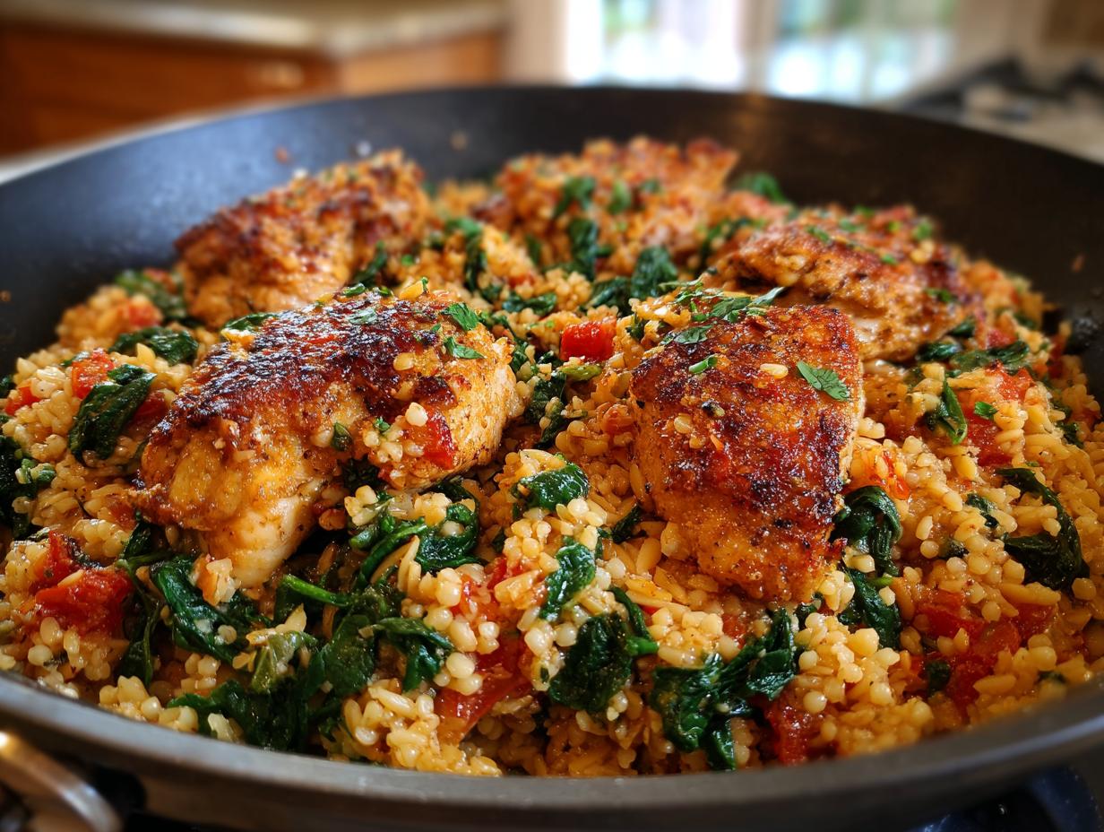 Skillet Chicken and Orzo (30 min)