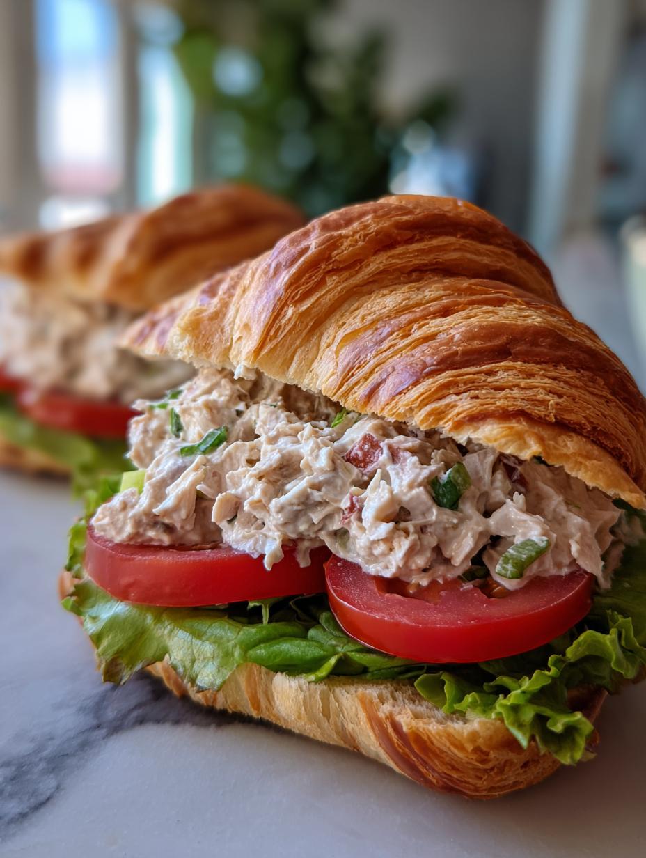 Tuna Salad Croissant Sandwiches - detail 1