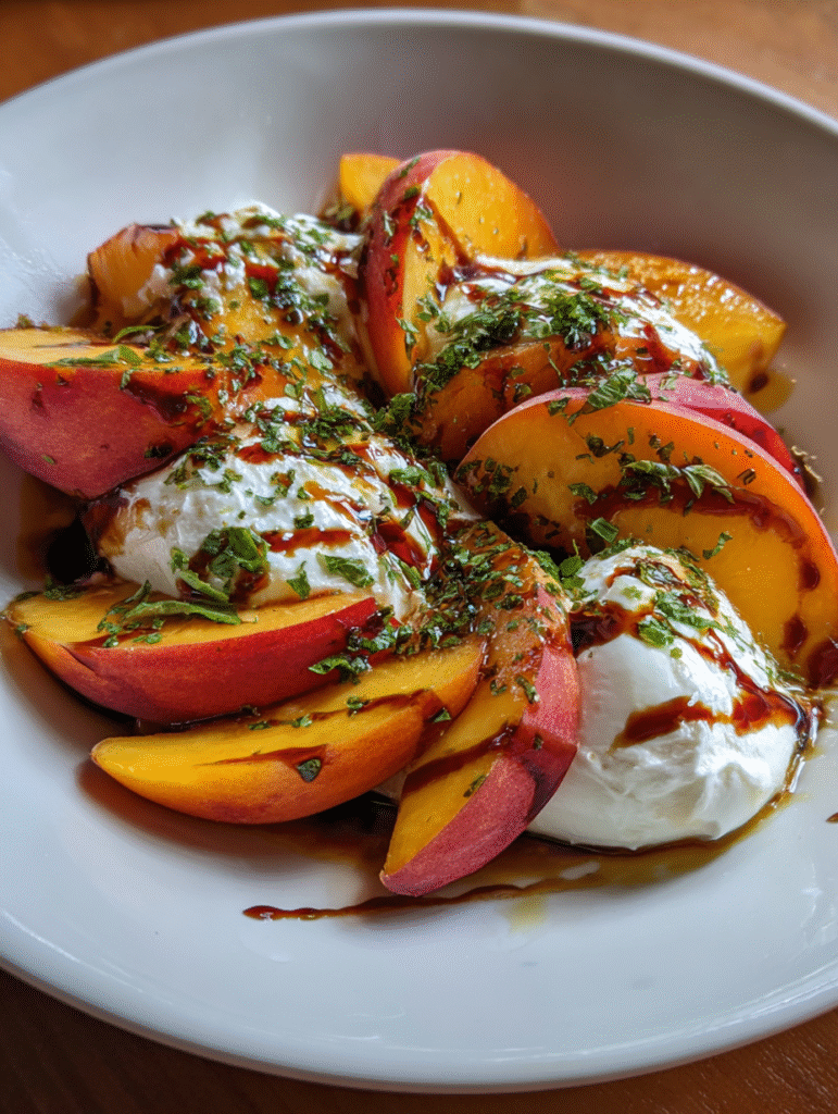 Peach Burrata Salad – Elegant Summer Sophistication!