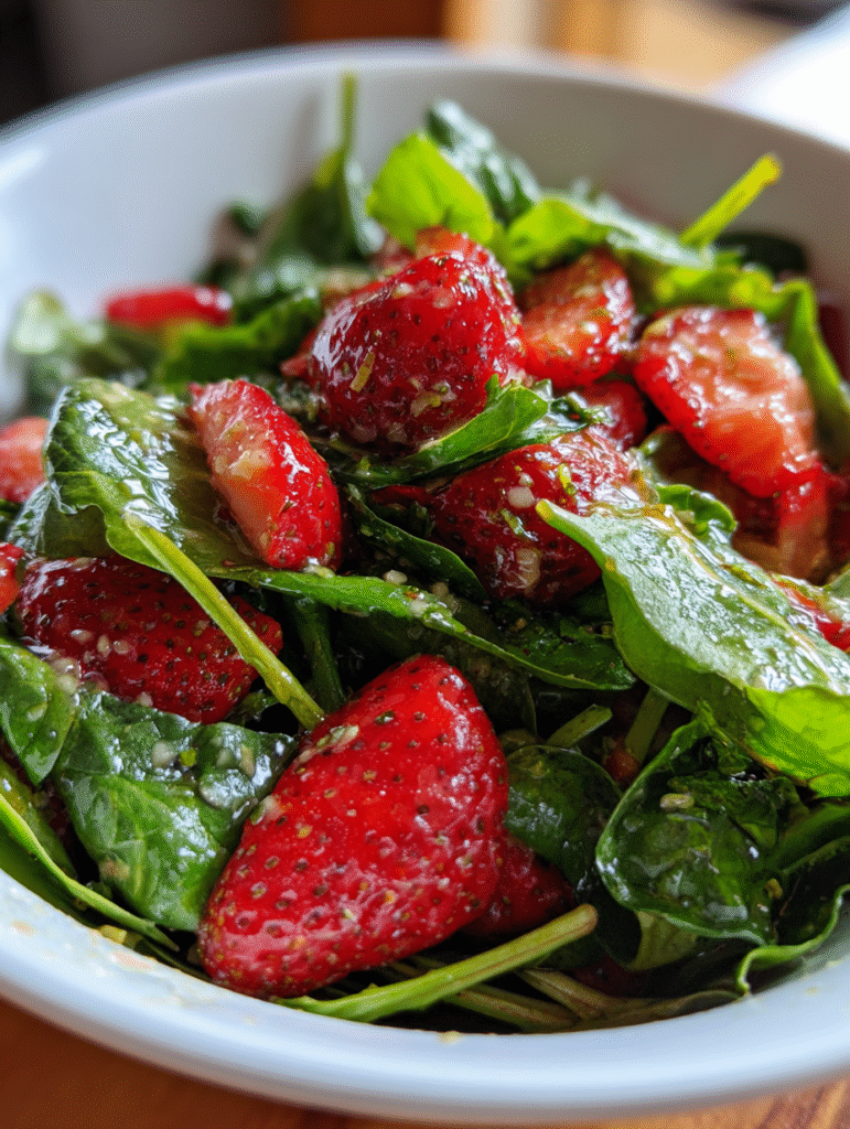 Strawberry Spinach Salad – Beautiful Summer Favorite!
