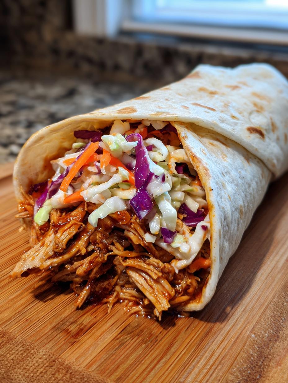 BBQ Chicken Coleslaw Wraps Recipe - detail 1