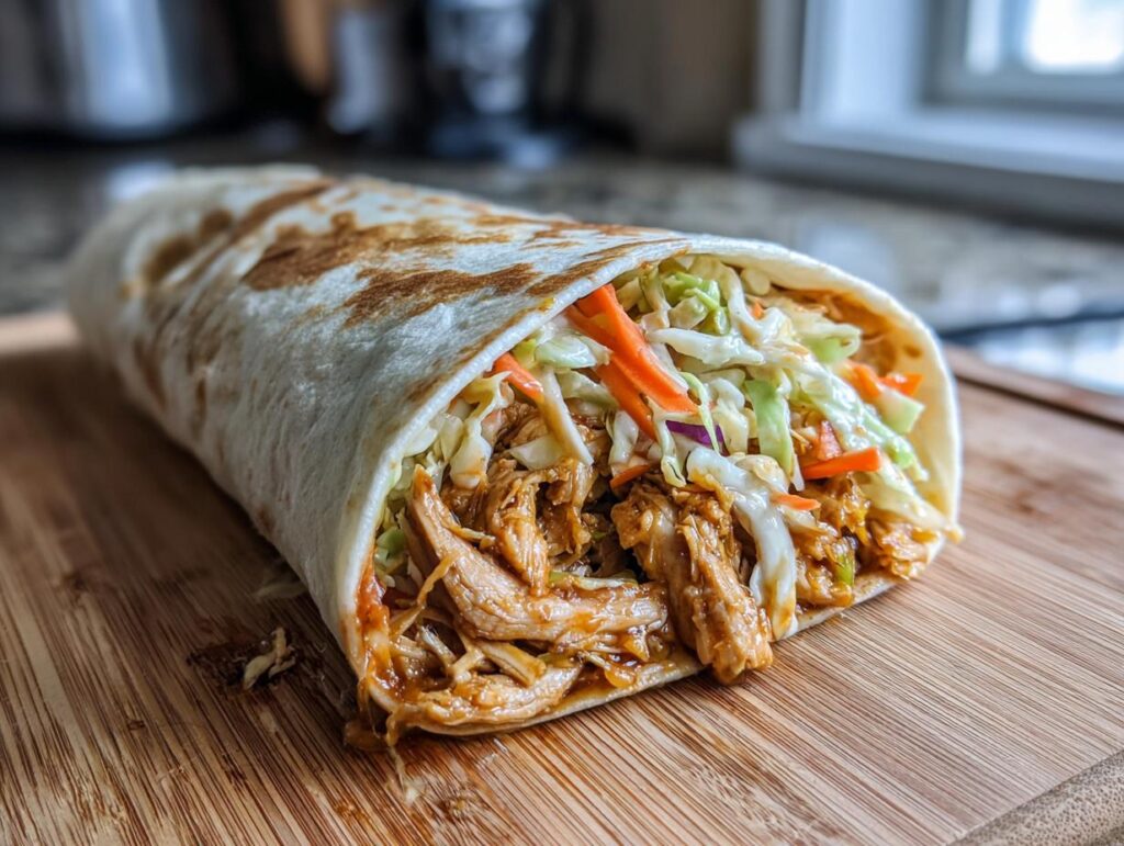 BBQ Chicken Coleslaw Wraps Recipe