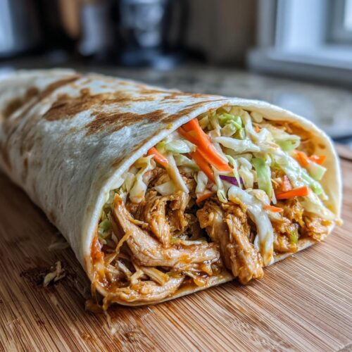 BBQ Chicken Coleslaw Wraps Recipe