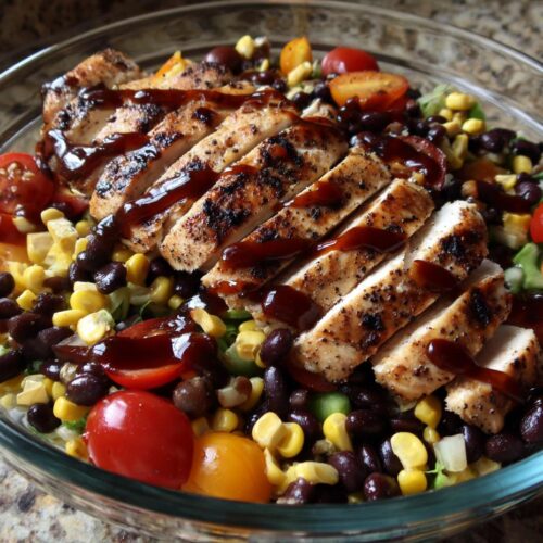 BBQ Chicken and Bean Salad