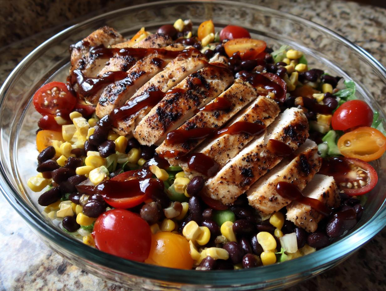 BBQ Chicken and Bean Salad