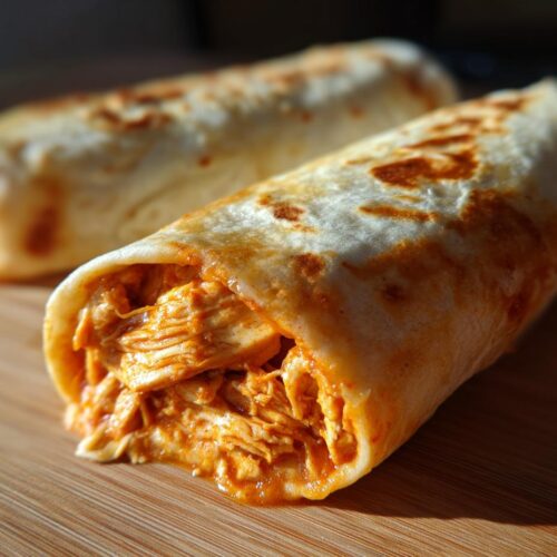 Buffalo Chicken Burritos with Cheese