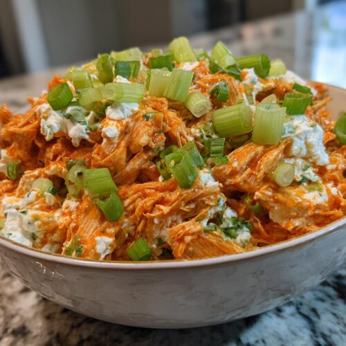 Buffalo Chicken Cottage Cheese Bowl