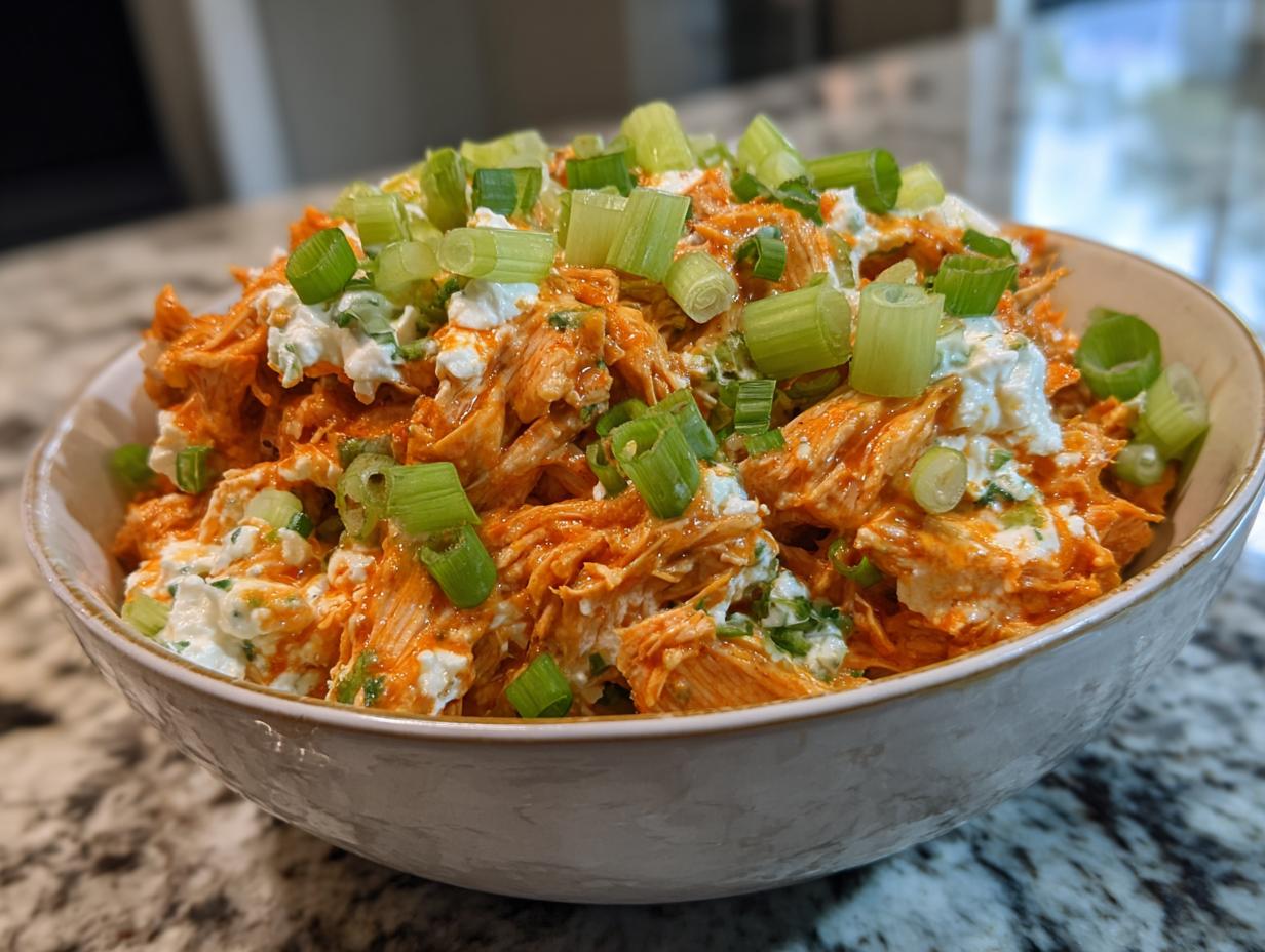 Buffalo Chicken Cottage Cheese Bowl