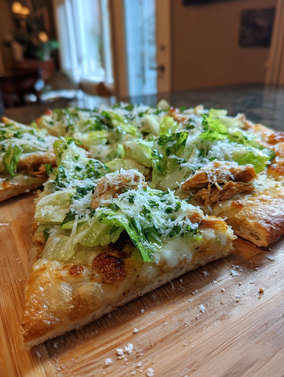 Chicken Caesar Salad Pizza Recipe - detail 2