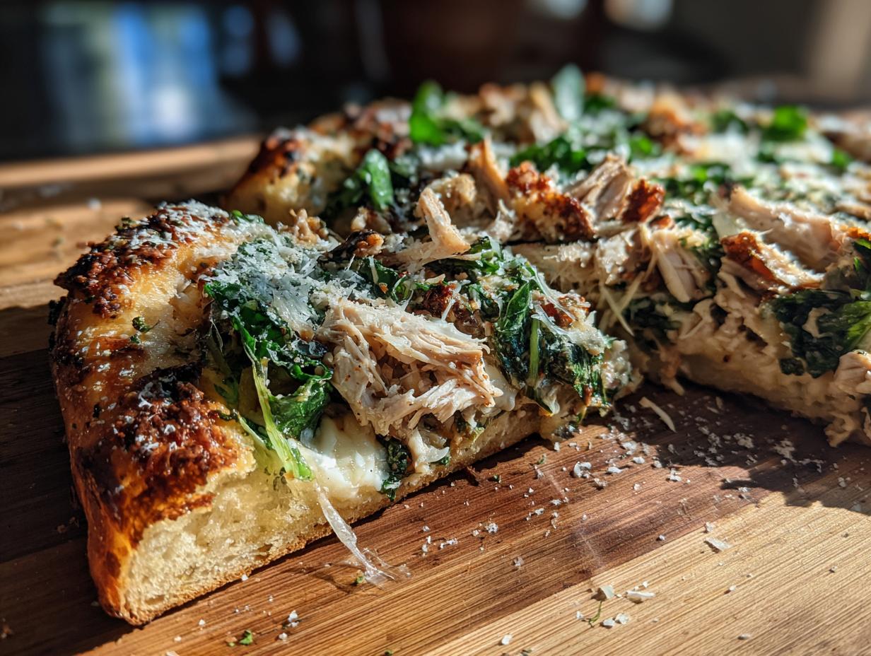Chicken Caesar Salad Pizza Recipe