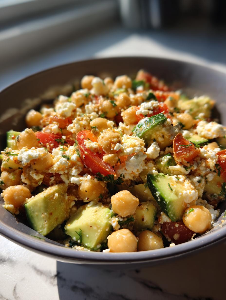 Chickpea Feta Avocado Salad Recipe - detail 2
