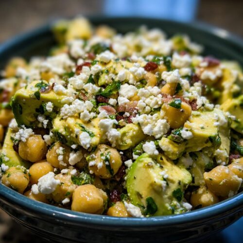 Chickpea Feta Avocado Salad Recipe