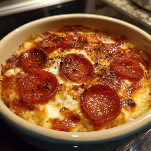 Cottage Cheese Pizza Bowl Recipe