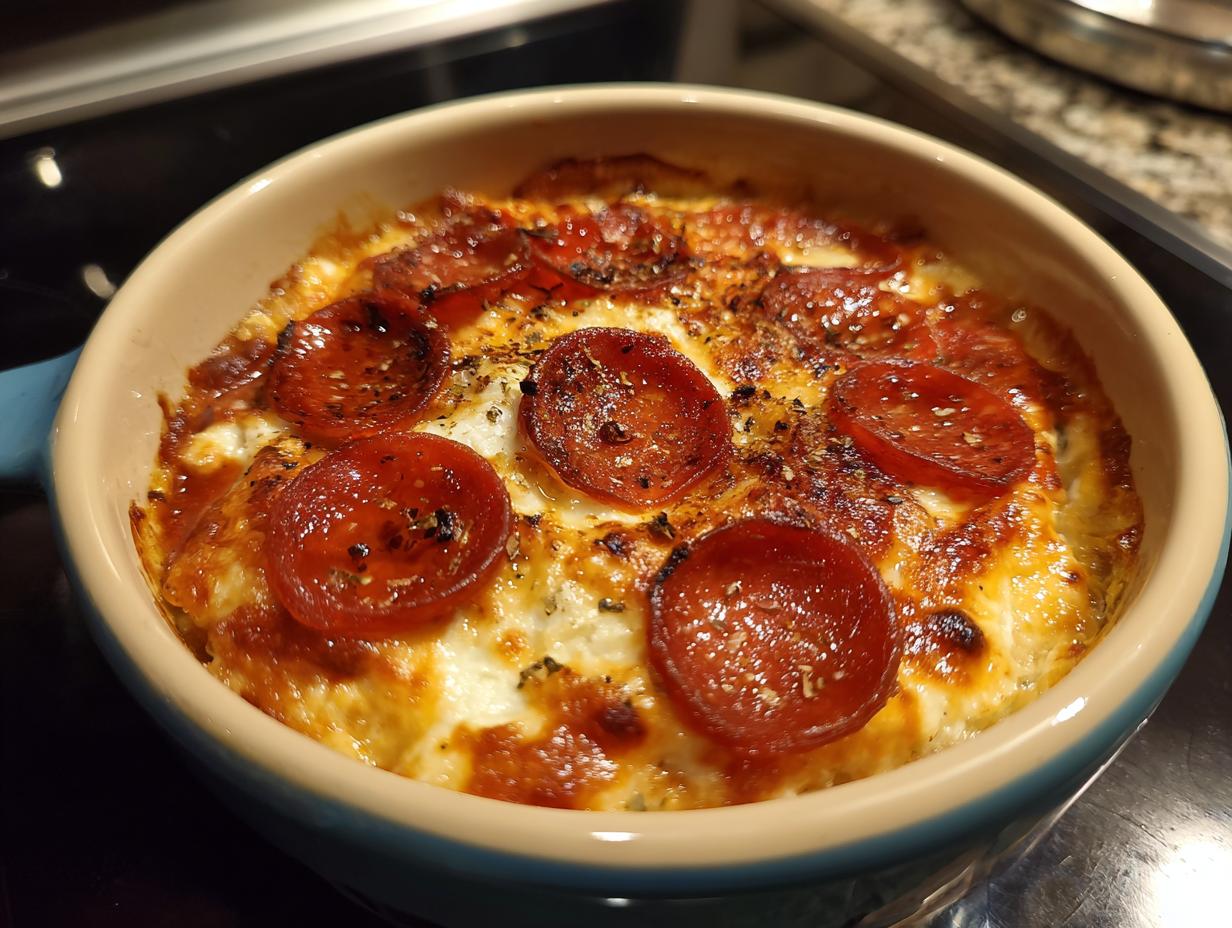 Cottage Cheese Pizza Bowl Recipe
