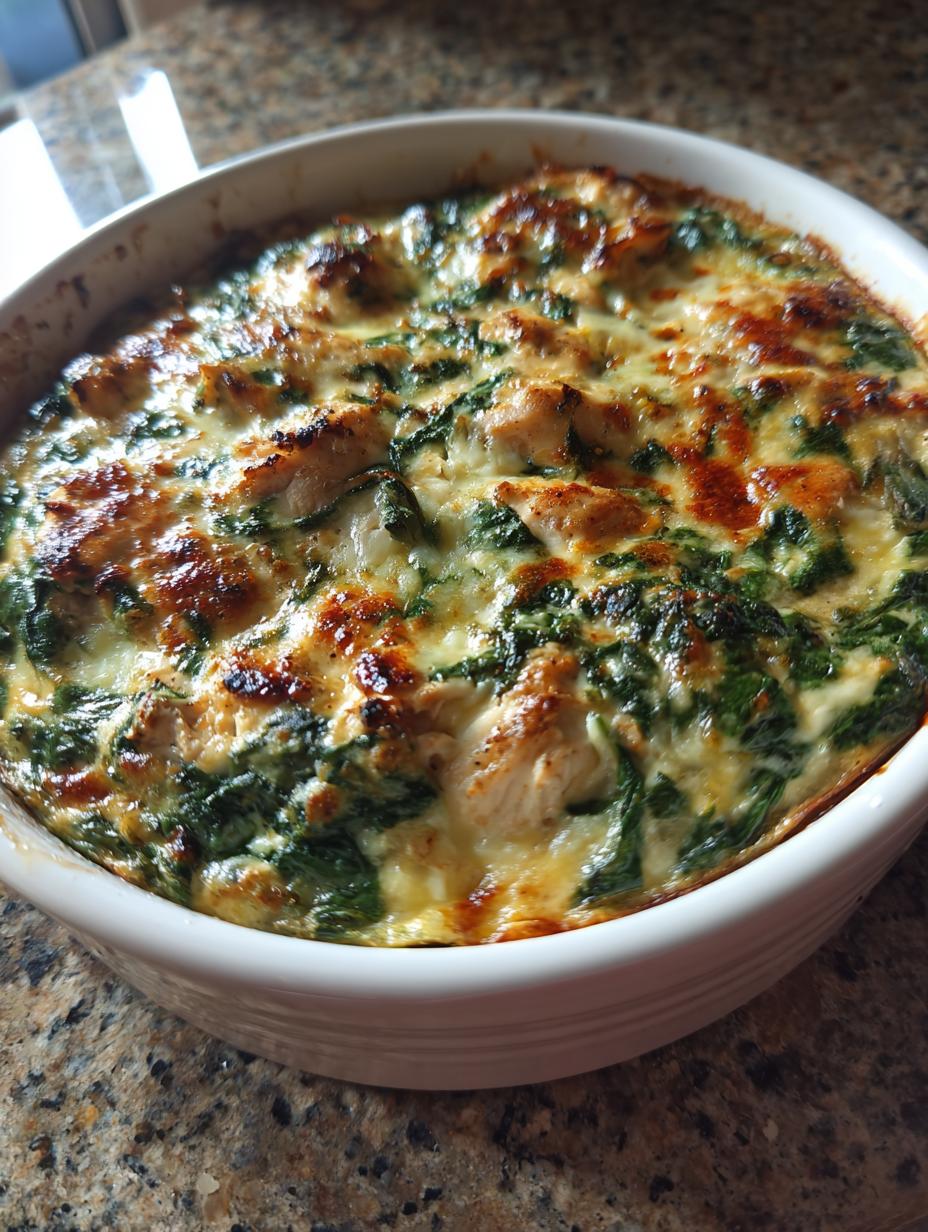 Creamy Chicken Spinach Bake Recipe - detail 1