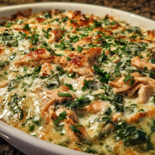 Creamy Chicken Spinach Bake Recipe