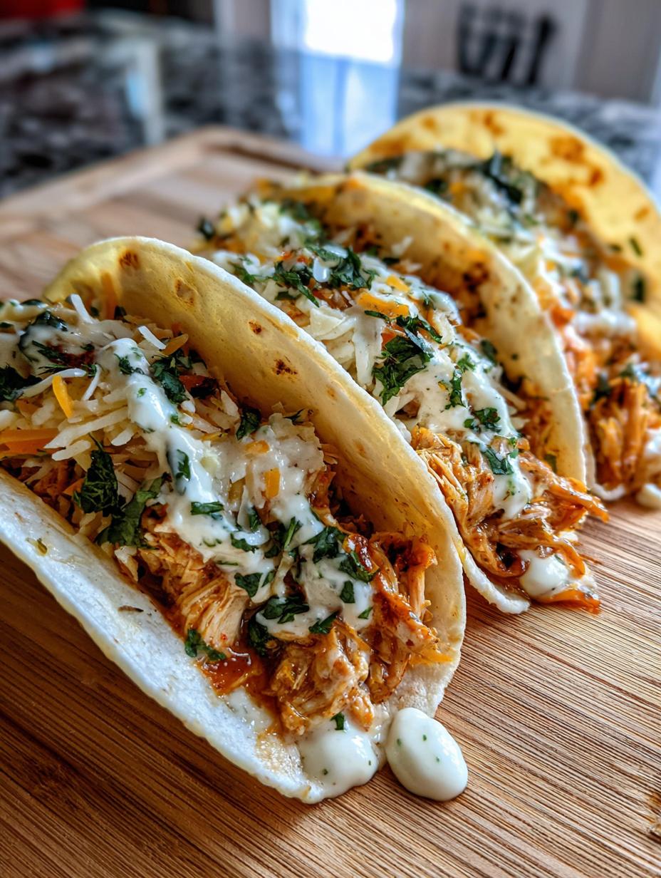 Dill Pickle Ranch Smash Chicken Tacos - detail 2