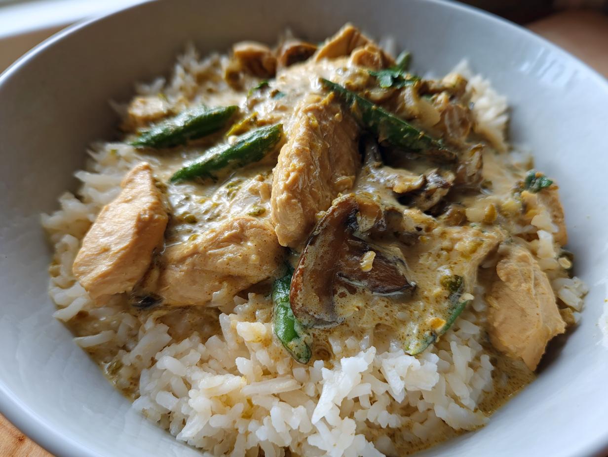 Easy Coconut Chicken Rice Bowl