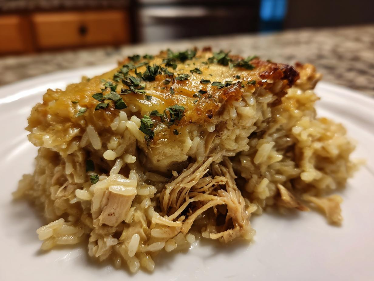 French Onion Chicken Rice Bake Recipe - detail 1