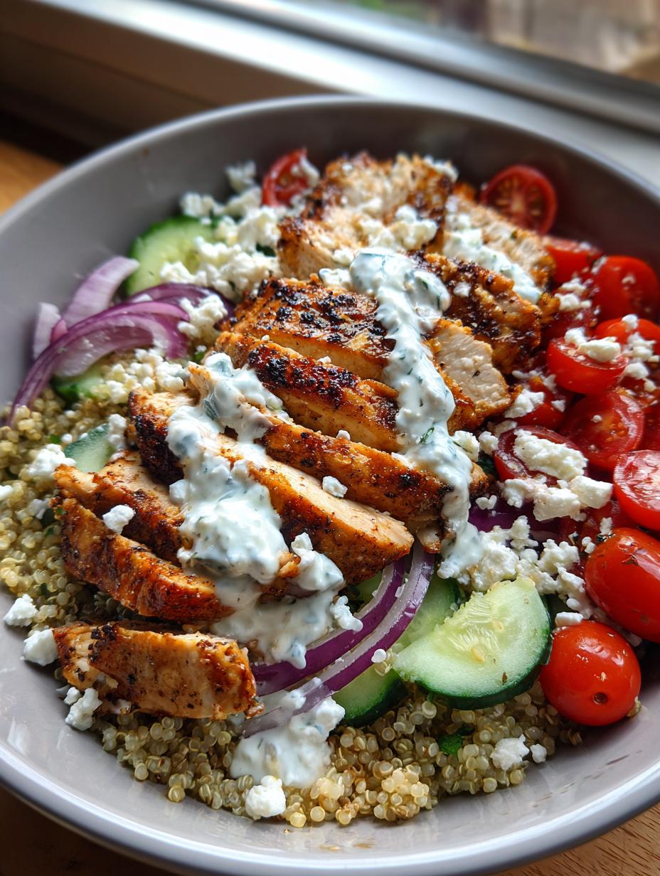 Greek Chicken Bowls - detail 1