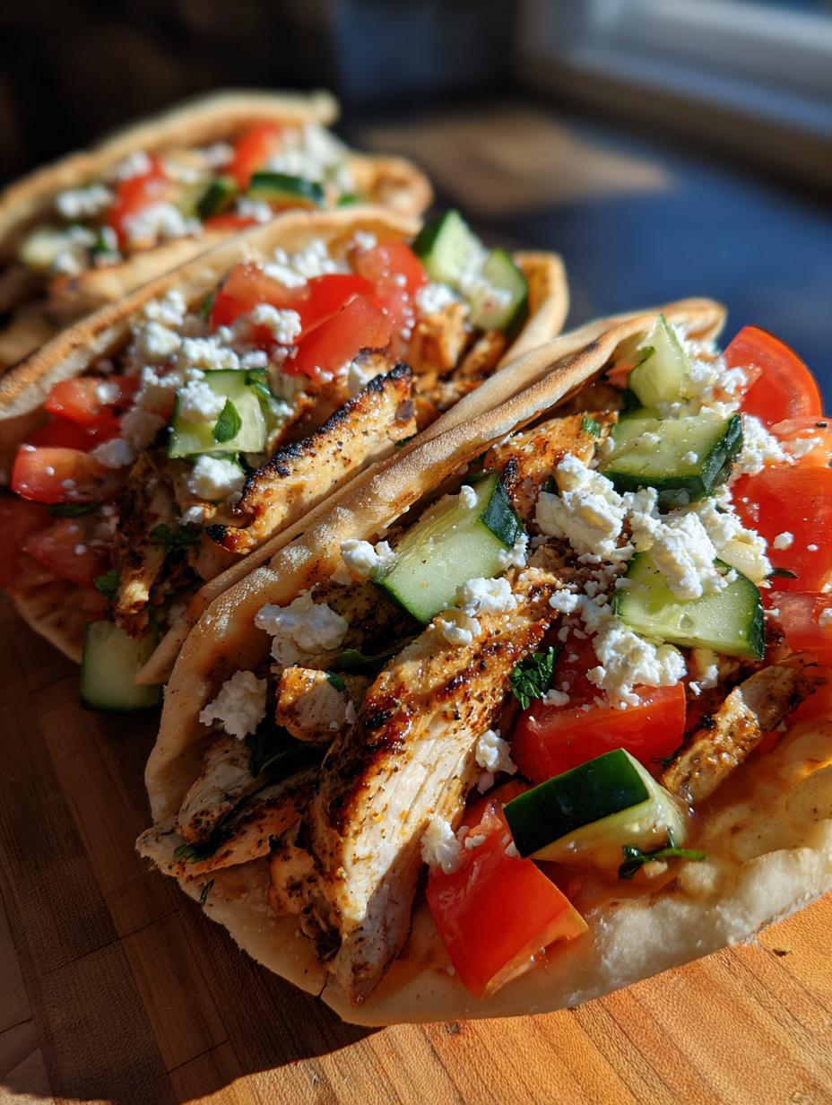 Greek Chicken Pitas Recipe - detail 1