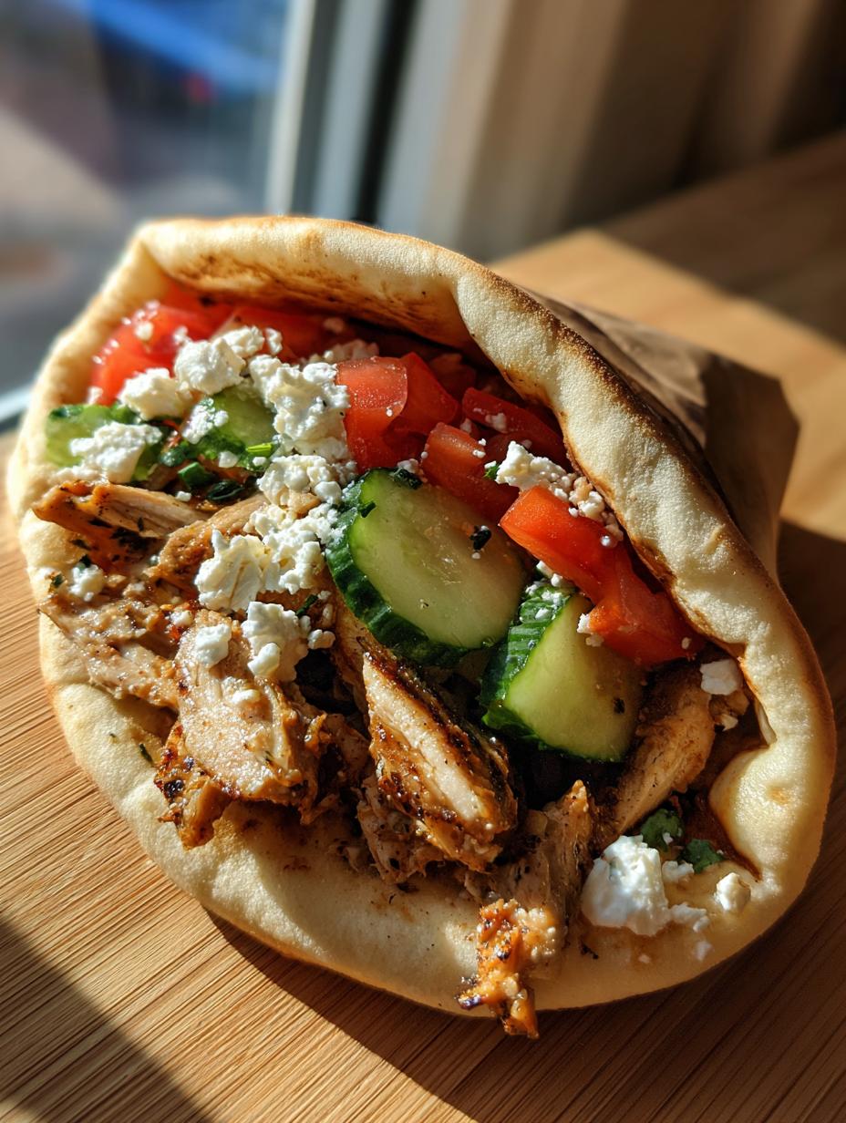 Greek Chicken Pitas Recipe - detail 2