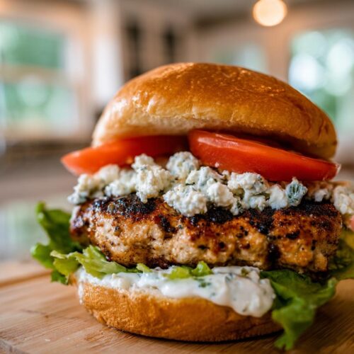 Greek-Style Chicken Burgers