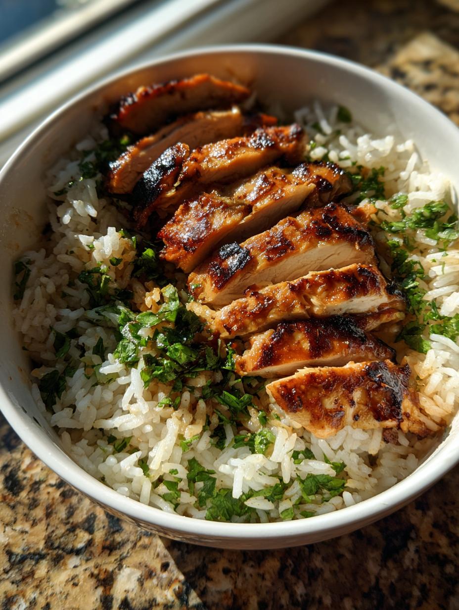 Grilled Chicken Bowl with Cilantro Lime Rice - detail 1