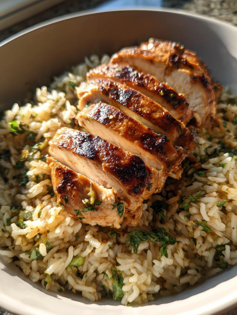 Grilled Chicken Bowl with Cilantro Lime Rice - detail 2