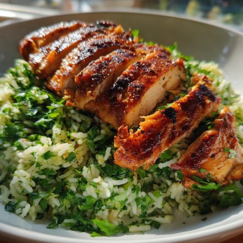Grilled Chicken Bowl with Cilantro Lime Rice
