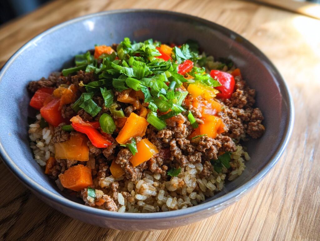 Ground Beef Power Bowls