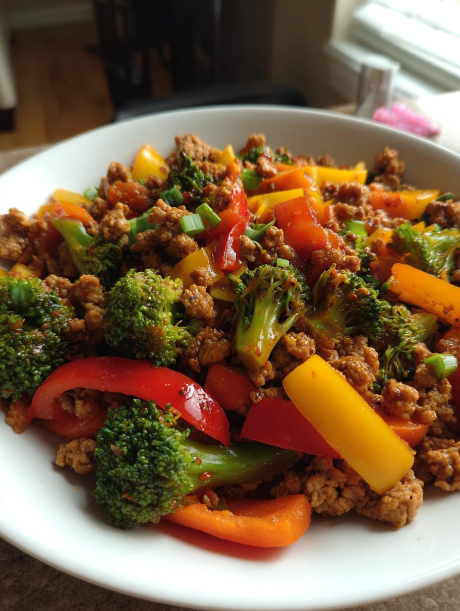 Ground Chicken Stir-Fry with Spicy Sauce - detail 1