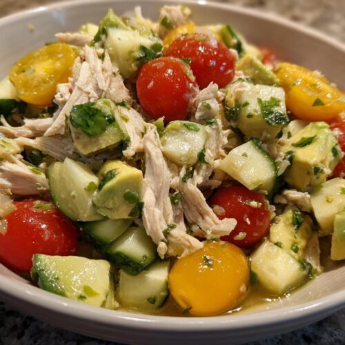 Healthy Avocado Chicken Salad Recipe