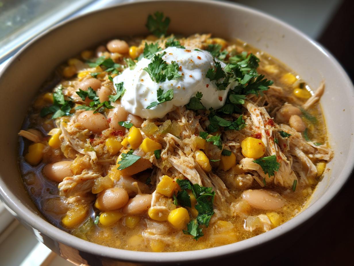 Healthy High Protein White Chicken Chili