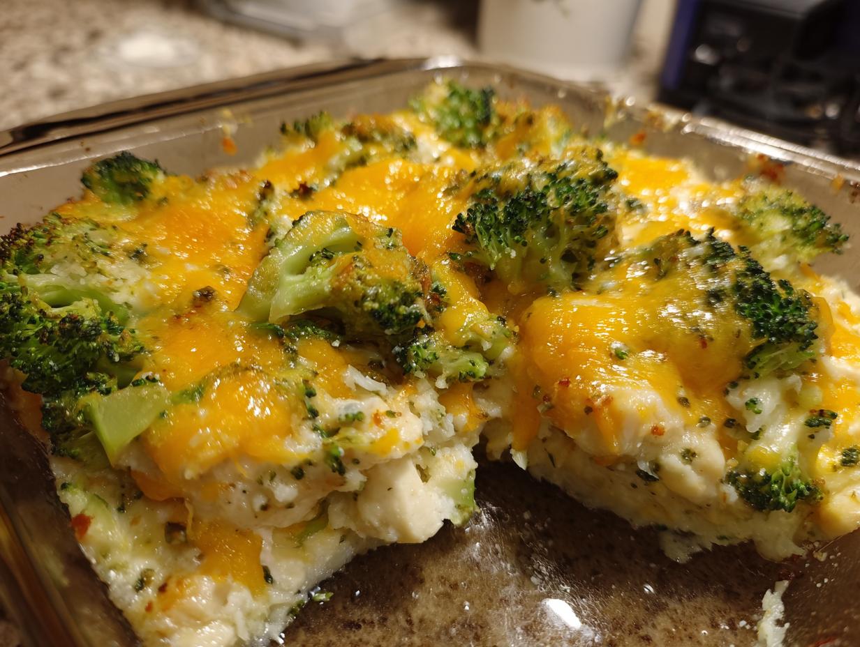Healthy Low-Carb Chicken and Broccoli Casserole