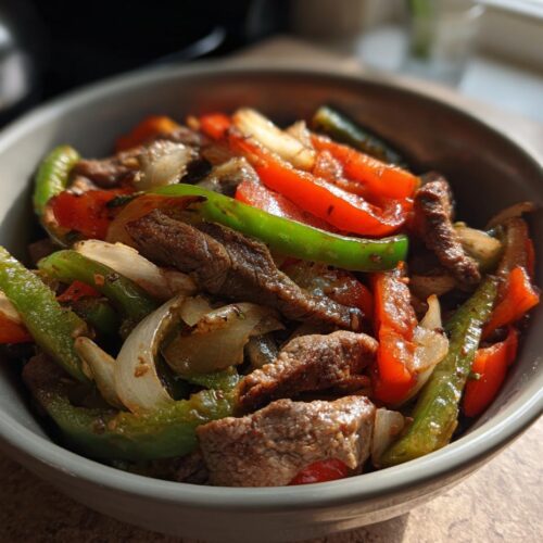 Healthy Philly Cheesesteak Bowl