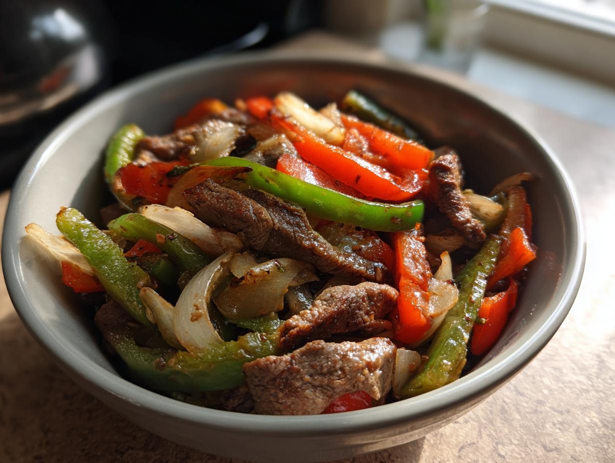 Healthy Philly Cheesesteak Bowl